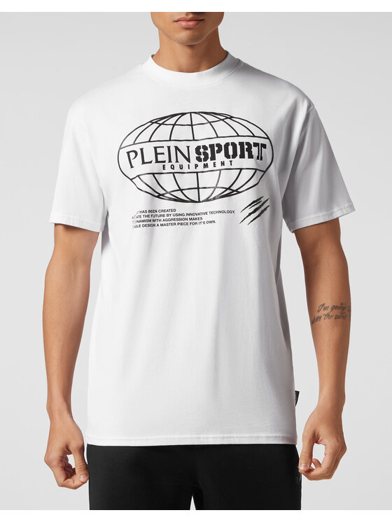 Plein Sport Plein Sport T-Shirt 2127 Biały Regular Fit