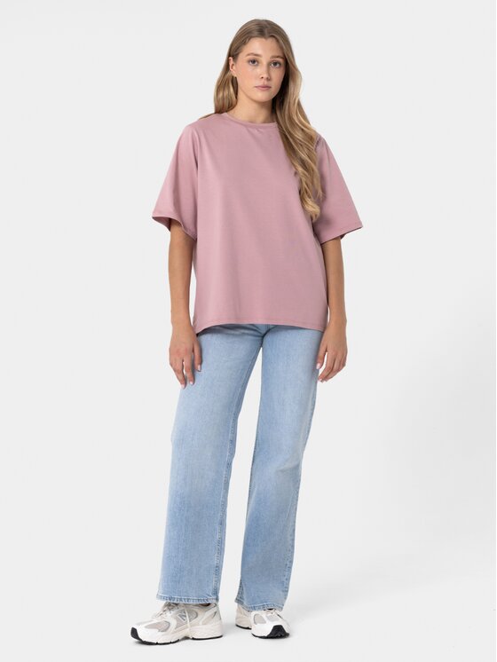 BASICLO BASICLO T-Shirt BSL-032-0919 Różowy Oversize
