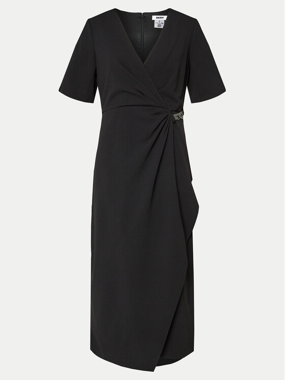 DKNY DKNY Coctailkleid DD4H1B66 Schwarz Slim Fit