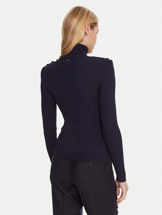 Gaudi Gaudi Rollkragenpullover 521FD53037 Dunkelblau Regular Fit