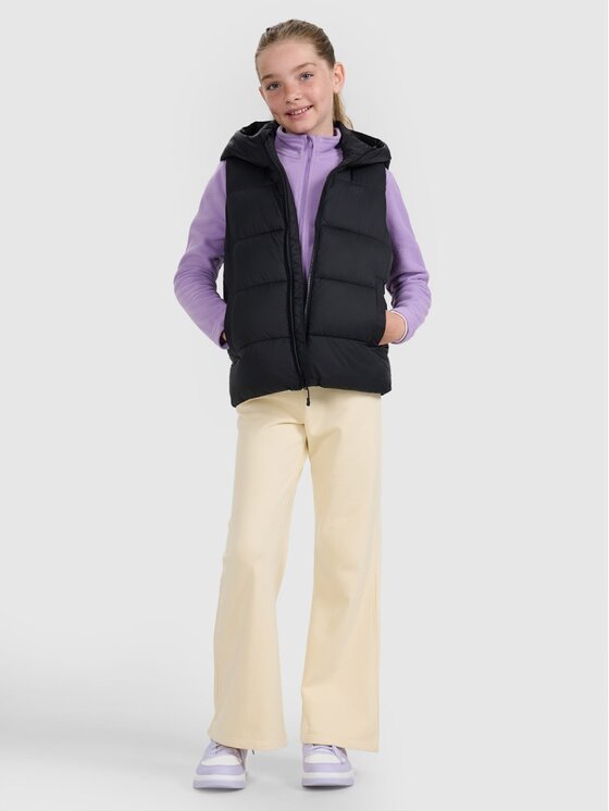 4F 4F Gilet 4FJRAW25TVJAU331-20S Nero Regular Fit