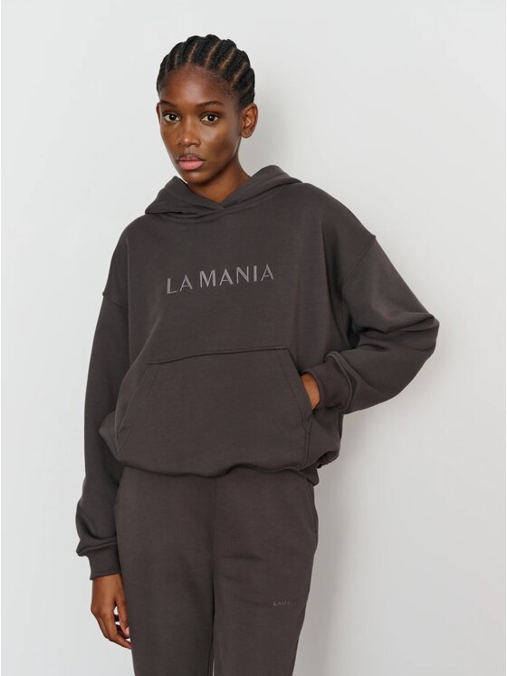 La Mania La Mania Bluza BROOK Szary ciemny Basic Fit