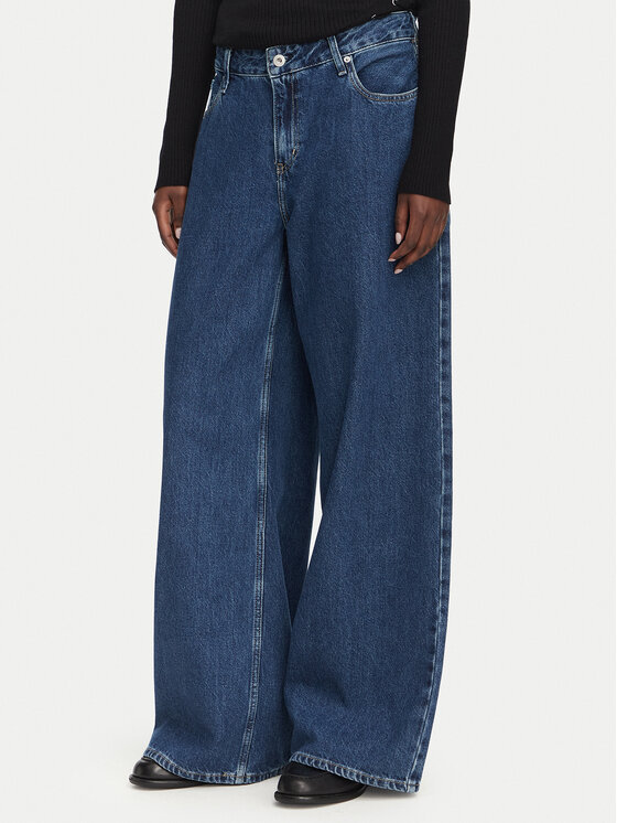 Karl Lagerfeld Jeans Blugi B3W10067 Albastru Wide Leg