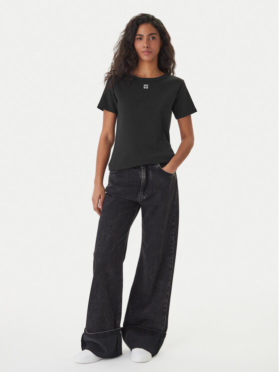 HUGO HUGO T-shirt Deloris 50512002 Nero Regular Fit