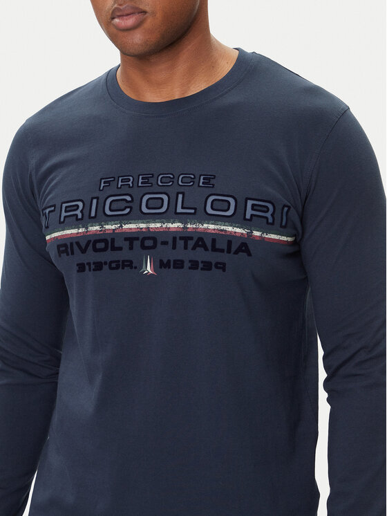 Aeronautica Militare Aeronautica Militare Majica dugih rukava 252TS2474UJ00641 Tamnoplava Regular Fit