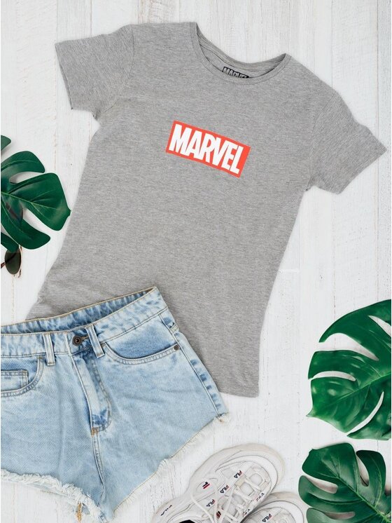 Marvel Marvel T-Shirt 96176 Szary Regular Fit