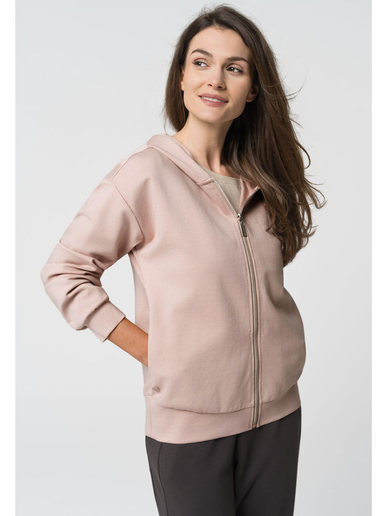 Volcano Volcano Bluza B-CASSI Różowy jasny Regular Fit