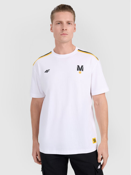 4F 4F T-Shirt SPECIAL ORDER Biały Regular Fit