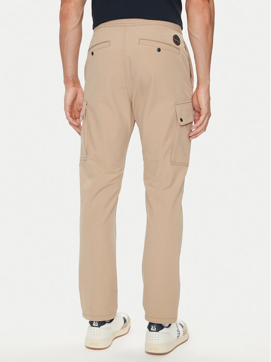 Napapijri Napapijri Pantaloni din material M-Broc NP0A4IK3 Bej Regular Fit