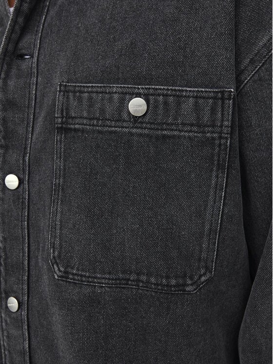 Jack&Jones Jack&Jones traper košulja Santorini 12250602 Crna Relaxed Fit