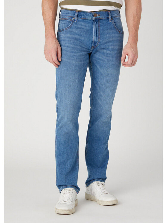 Wrangler Wrangler Jeansy Greensboro Vito Niebieski Regular Fit