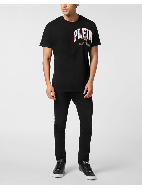 PHILIPP PLEIN PHILIPP PLEIN T-Shirt 26217 Czarny Regular Fit