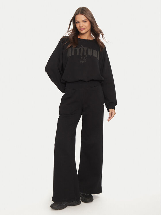 Deha Deha Μπλούζα C12050 Μαύρο Loose Fit