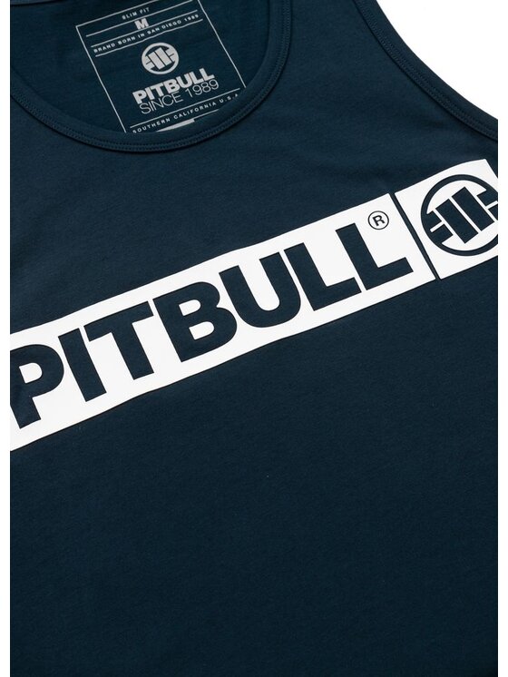 PITBULL PITBULL Tank top Tank Top Slim Fit Hilltop L Niebieski Regular Fit