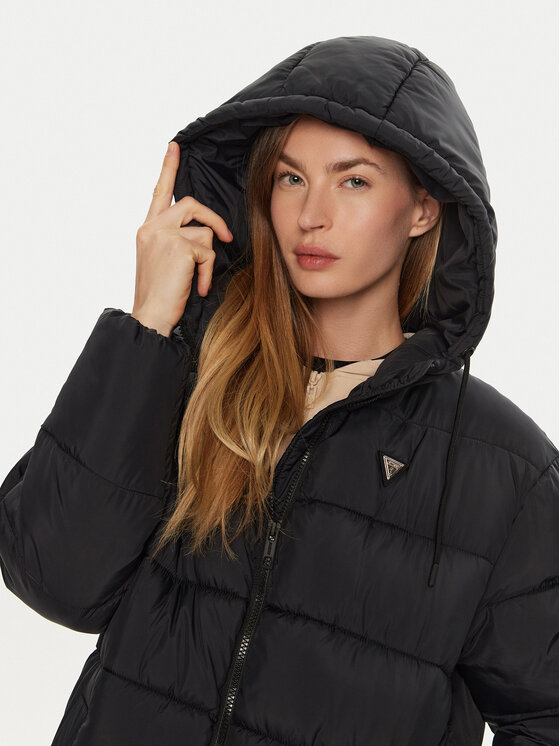 Guess Guess Daunenjacke V4BL04 WFYE2 Schwarz Regular Fit