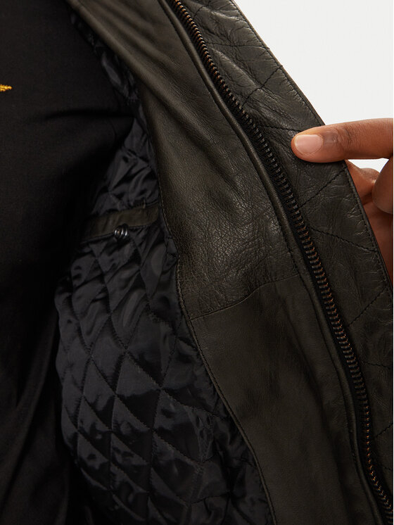 Aeronautica Militare Aeronautica Militare Lederjacke 242PN953PL147 Grau Regular Fit