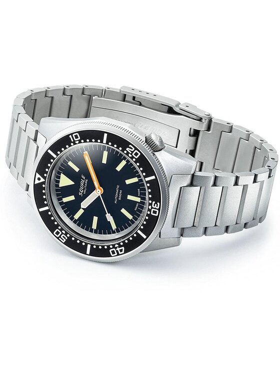 Squale Squale Zegarek 1521MILBL.SQ20S Srebrny