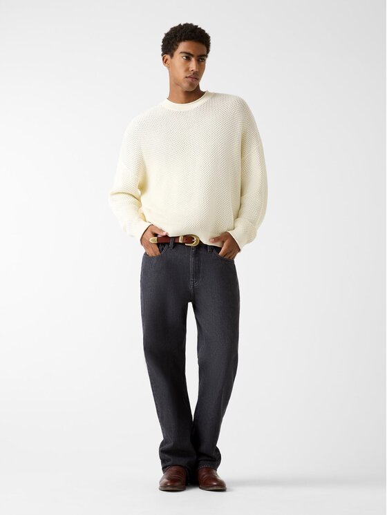 Guess Guess Sweter 180554 Beżowy Classic Fit