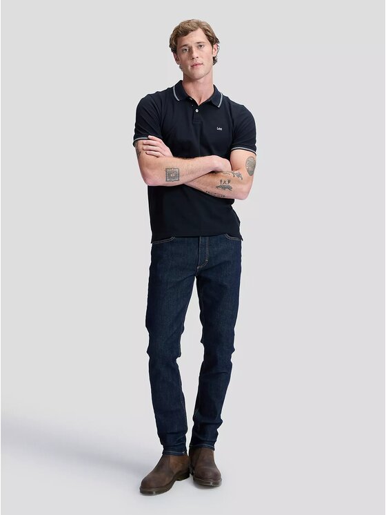 Lee Lee Jeansy LUKE Niebieski Slim Fit