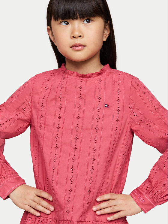 Tommy Hilfiger Tommy Hilfiger Ежедневна рокля KG0KG08216 M Розов Regular Fit