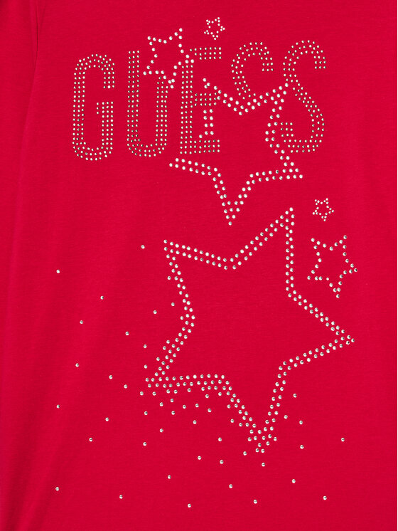 Guess Guess Majica J4BI09 J1314 Crvena Regular Fit