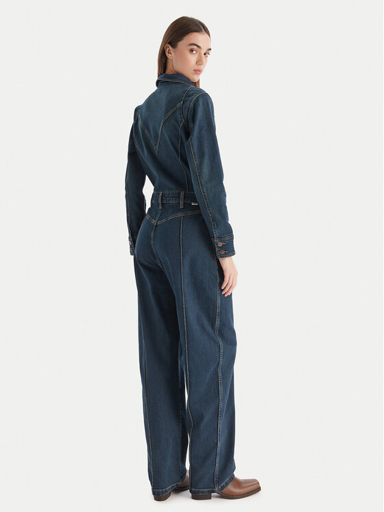 Wrangler Wrangler Kombinezonas Western 112371042 Tamsiai mėlyna Regular Fit