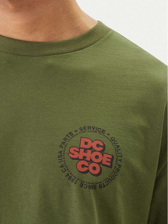 DC Shoes DC Shoes Póló Work Circle EDYZT04369 Zöld Regular Fit