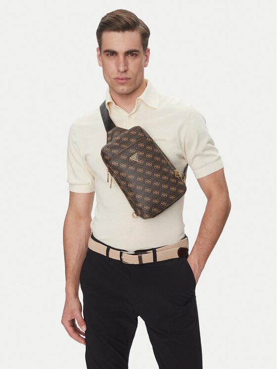 Guess Guess Torbica za okrog pasu MIlano HMMILO P5226 Rjava