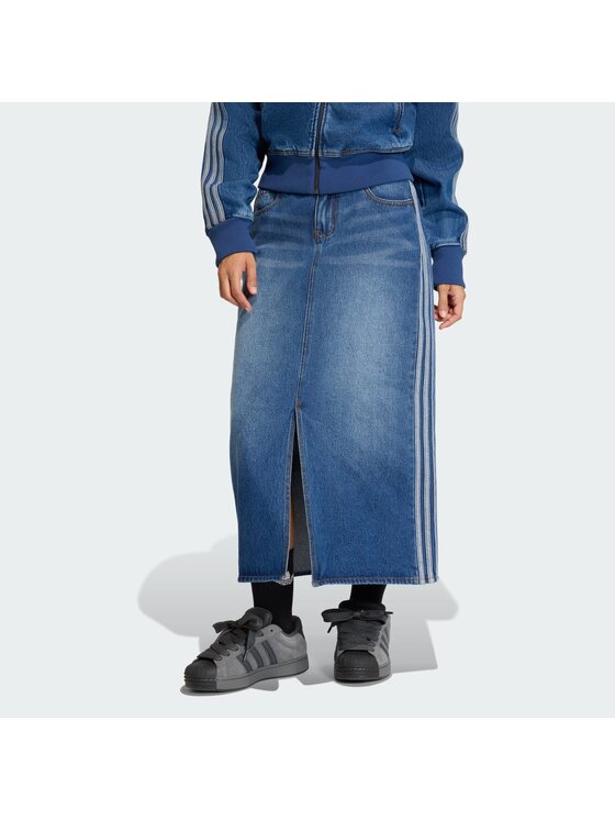 adidas adidas Spódnica jeansowa 159757 Błękitny Regular Fit