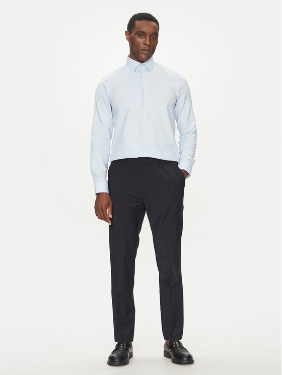 Calvin Klein Calvin Klein Koszula K10K114360 Błękitny Slim Fit