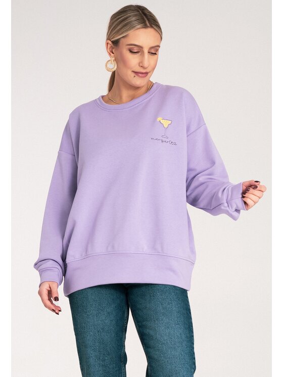 FIGL FIGL Felpa M1152 Viola Regular Fit
