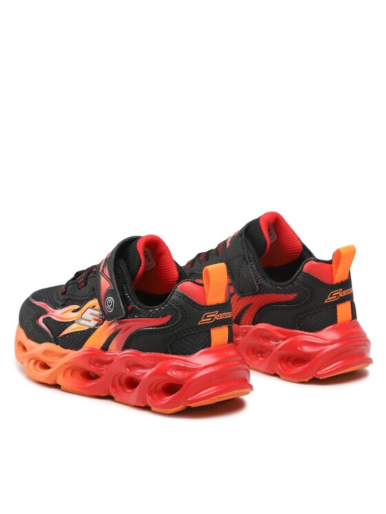 Skechers Skechers Sneakersy Heat Flux 400103L/BKRD Čierna
