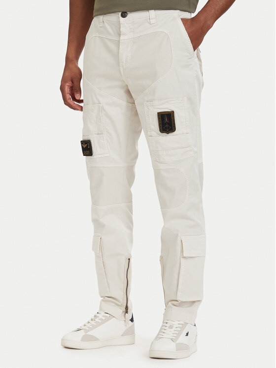Aeronautica Militare Cargo nadrág Iconic Anti-G 261PA1387UCT01493 Bézs Regular Fit