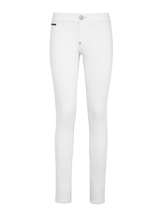 PHILIPP PLEIN PHILIPP PLEIN Jegginsy 8813 Biały Jegging Fit