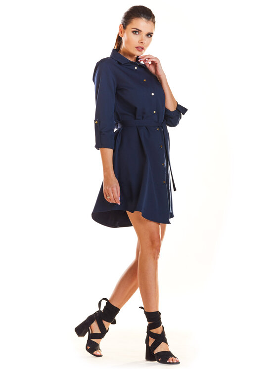 Infinite You Infinite You Sukienka letnia M200 Granatowy Basic Fit