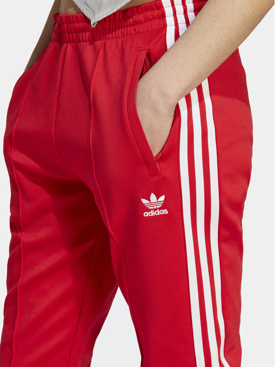 adidas adidas Pantaloni da tuta adicolor SST IK6603 Rosso Slim Fit