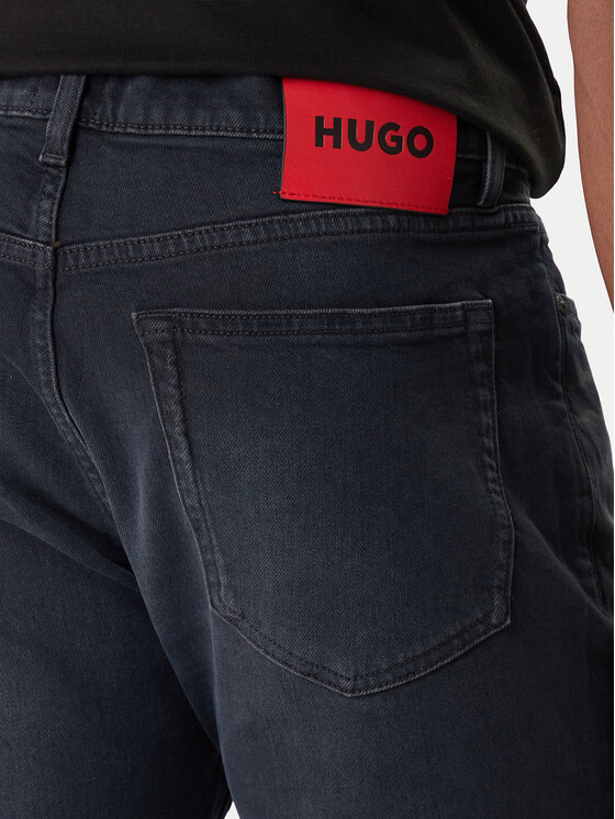 HUGO HUGO Jeansy 50555175 Tmavomodrá Extra Slim Fit