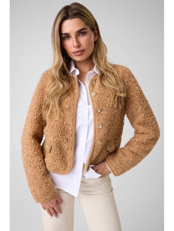 Guess Guess Bunda pro přechodné období 184815 Hnědá Classic Fit