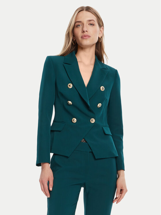 Rinascimento Rinascimento Marynarka CFC0126227003 Zielony Slim Fit