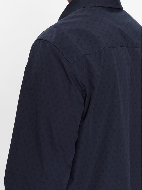 Mustang Mustang Camicia Clemens 1013474 Blu scuro Regular Fit