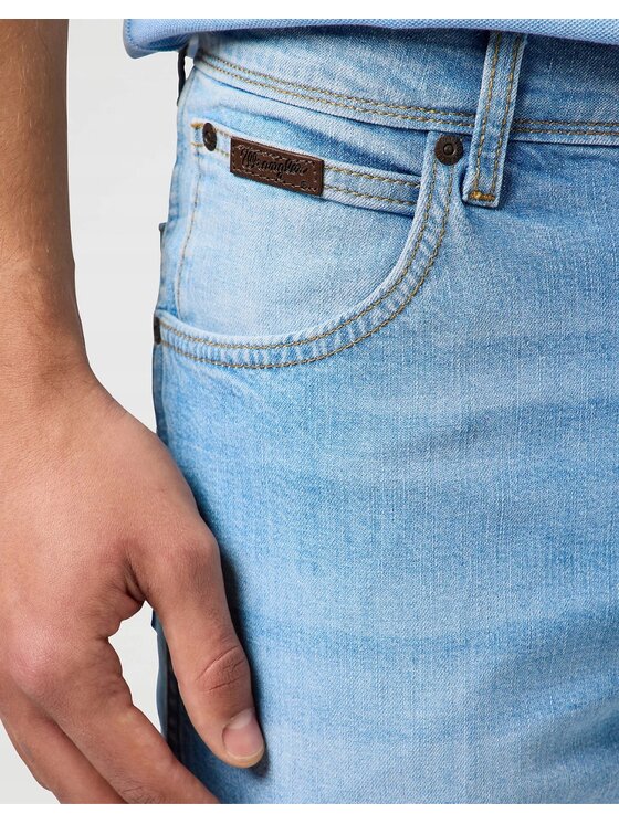 Wrangler Wrangler Jeansy Texas Slim Niebieski Slim Fit