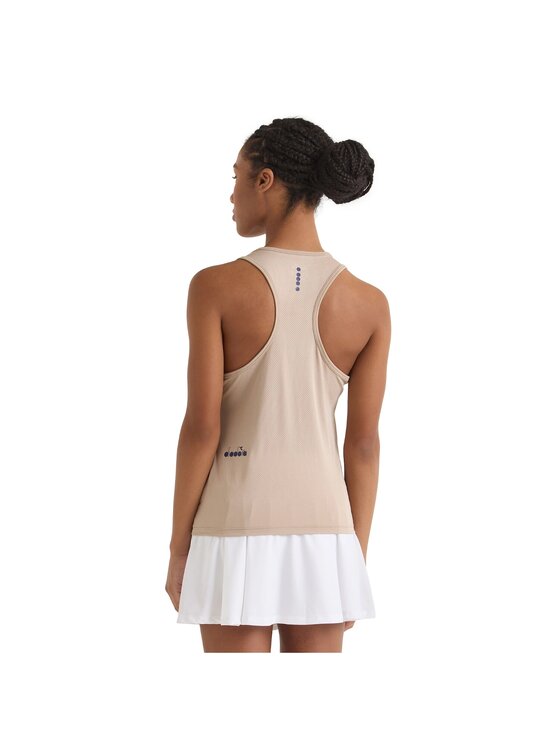 Diadora Diadora Koszulka techniczna L. TANK CORE Beżowy Basic Fit