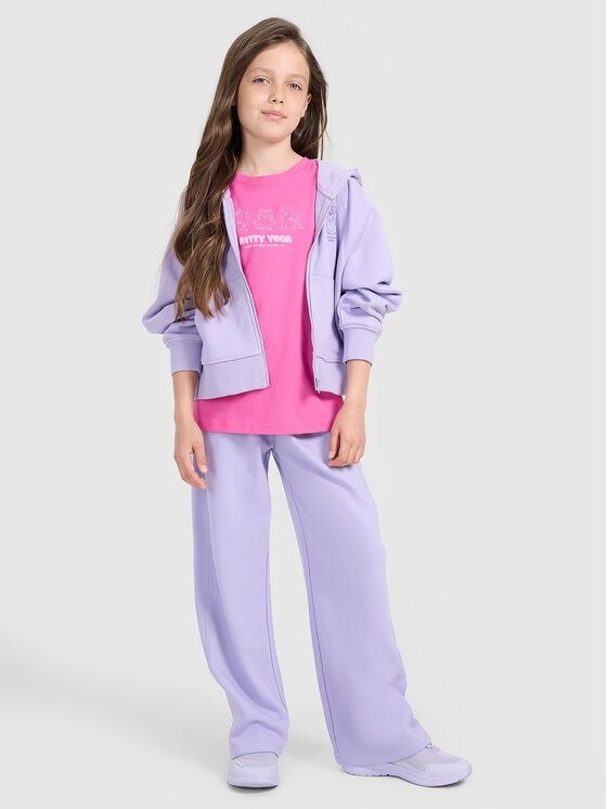 4F 4F T-Shirt KITTY JOGA Różowy Regular Fit