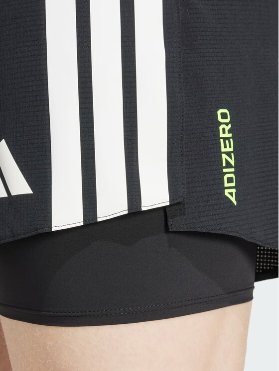 adidas adidas Szorty sportowe Adizero Running Czarny Slim Fit