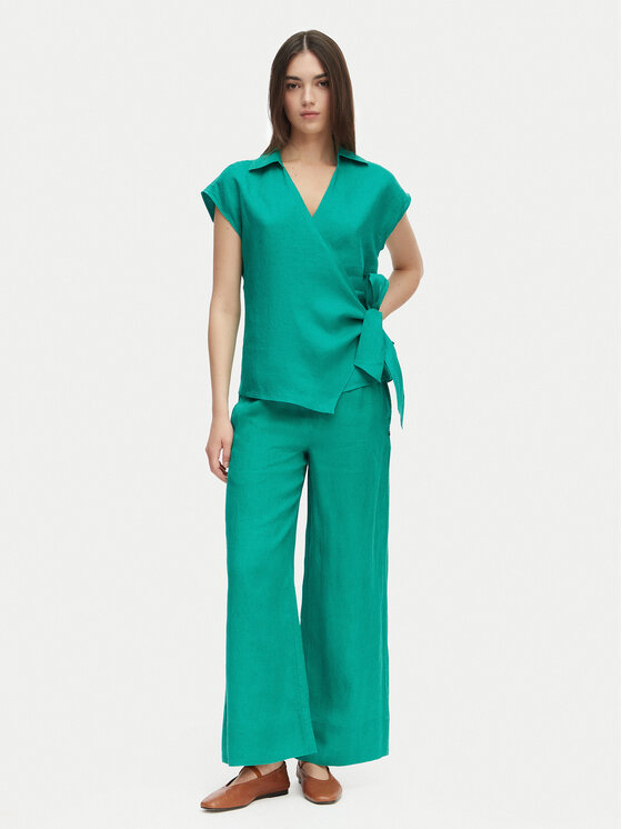 Tommy Hilfiger Tommy Hilfiger Bluse WW0WW49632 Grün Regular Fit