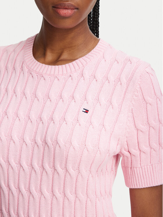 Tommy Hilfiger Tommy Hilfiger Sveter WW0WW38744 Ružová Regular Fit