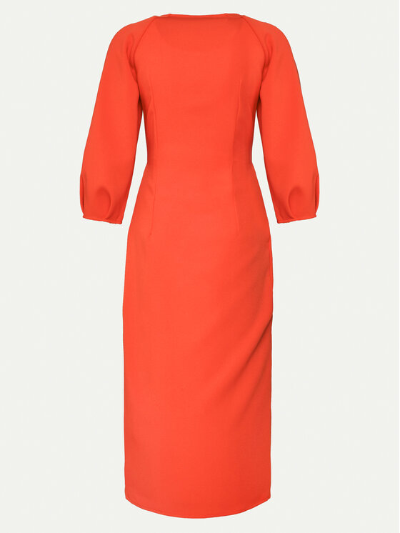 Nissa Nissa Коктейлна рокля RZ14824 Оранжев Regular Fit