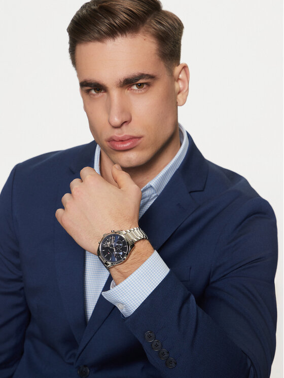 Tommy Hilfiger Tommy Hilfiger Zegarek Baker 1710448 Srebrny