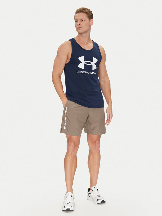 Under Armour Under Armour Pantaloni scurți sport Ua Woven Wdmk Shorts 1383356 Verde Regular Fit