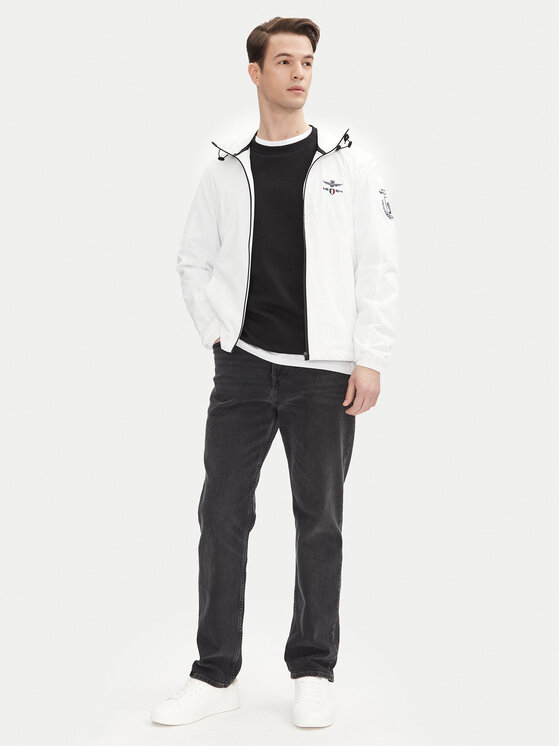 Aeronautica Militare Aeronautica Militare Kurtka przejściowa 251AB2204CT3264 Biały Regular Fit